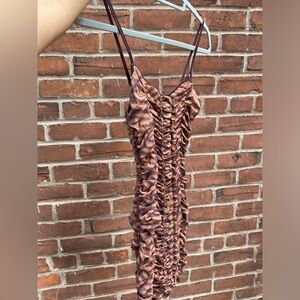 UO Ruched Bodycon Mini Dress